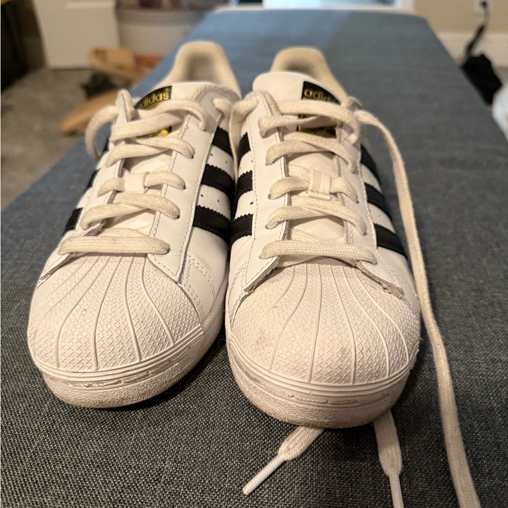 Adidas White and Black Ortholite Shoes